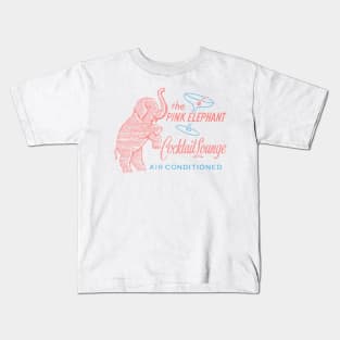 PINK ELEPHANT Cocktail Lounge Kids T-Shirt